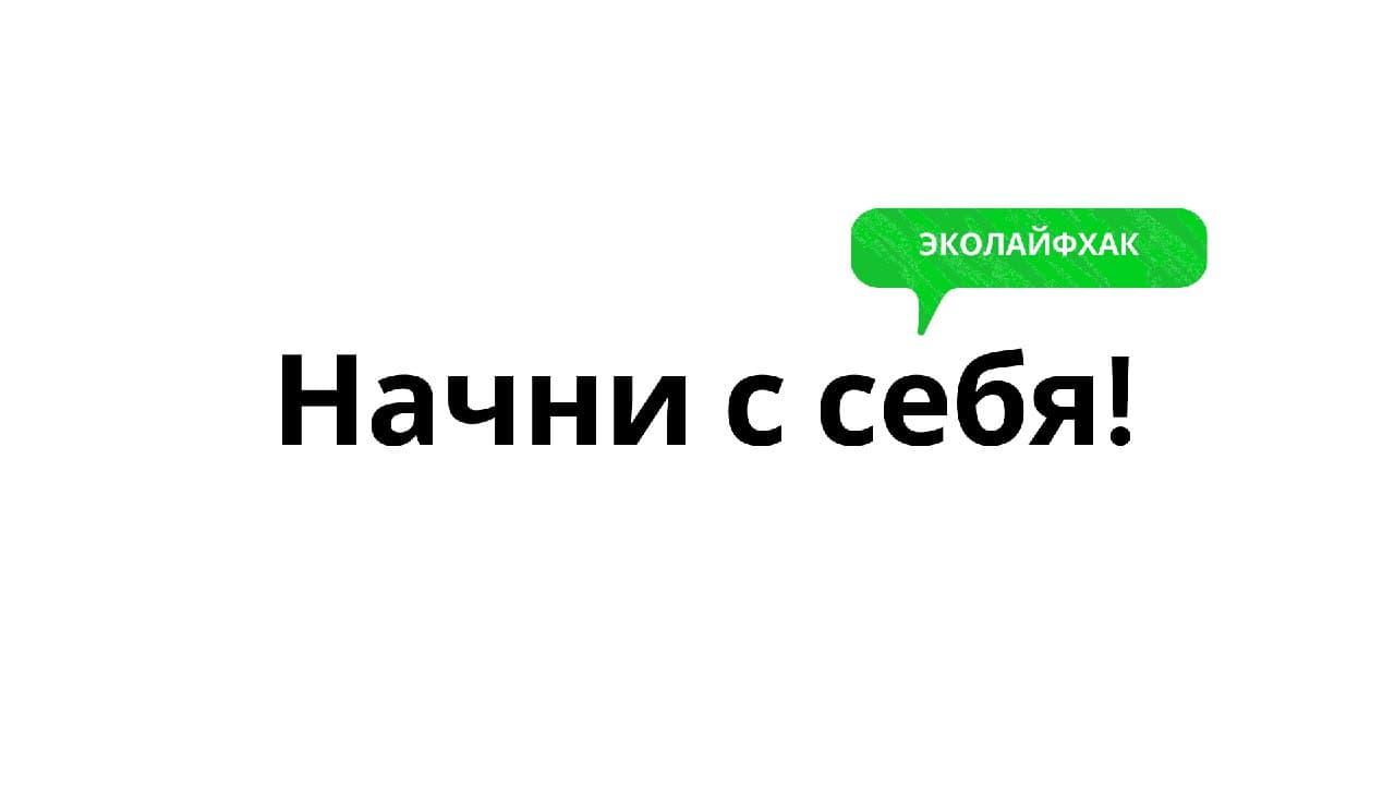 Эколайфхак. Начни с себя! — VSUonline